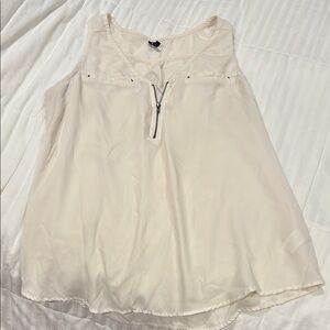 Maurices Cream Sleeveless Top